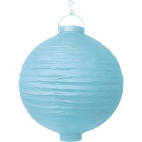 Lanterne en papier de 30 cm avec LED - 1 unité