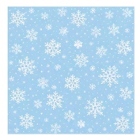 Papier à motif flocons de neige - 25 x 25 cm · 50 unités