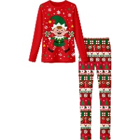 Pyjama de lutin de Noël pour femme