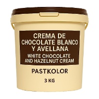 Crème de chocolat blanc et noisette de 3 kg - Pastkolor