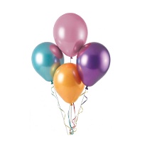Ballons en latex de 12 cm platinum biodégradable - Ballons Payaso - 100 unités