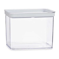 Pot rectangulaire hermétique en plastique de 2,2 L