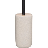 Balayette pour toilettes en bois de sable