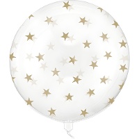 Ballon Orbz transparent à étoiles de 60 cm