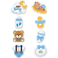 Figurines en sucre Baby Boy - 8 pièces