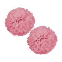 Pendentif en forme de pompon rond de 42 cm - 2 unités