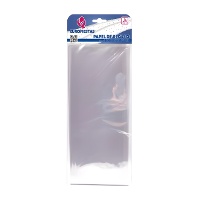 Papier cadeau en cellophane transparent 95 x 67 cm - Lot de 2