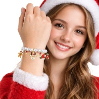 Bracelet à breloques de Noël