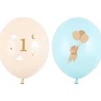 Ballons en latex souris bébé 30 cm - 50 unités