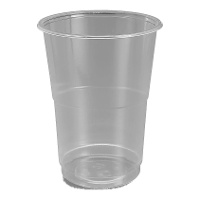 Gobelets de 500 ml en plastique transparent - 50 unités