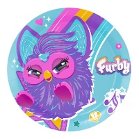 Assiettes Furby de 23 cm - 8 unités