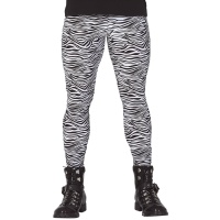 Leggings de rockeur à imprimé zèbre