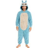 Costume de Labubu bleu pour homme