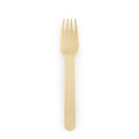 Fourchettes en bois de 15,5 cm - 100 unités