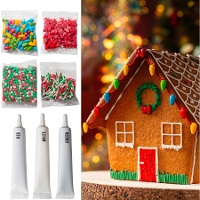 Ensemble de décoration pour maison en pain d'épice