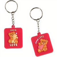 Porte-clés ourson tendre assorti - 1 unité