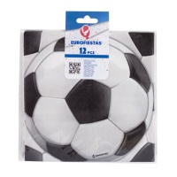 Serviettes de Football 16,5 x 16,5 cm - 12 unités