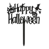 Topper Joyeux Halloween de 11 x 10 cm