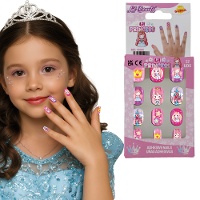 Ongles autocollants Princesses - 12 pièces