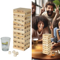 Jeu d'équilibre de blocs avec shots