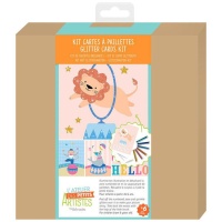 Peindre par numéros pour enfants de cirque avec paillettes - 12 pièces