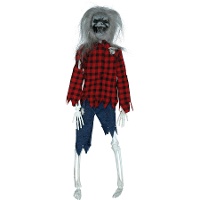 Pendentif de loup-garou squelette de 40 cm