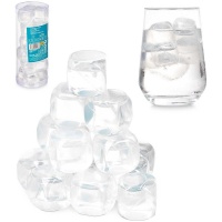 Cubes en plastique transparent - 18 unités