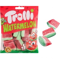 Tranches de pastèque en gomme avec sucre - Watermelon Trolli - 100 gr