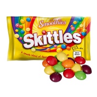 Bonbons mâchables avec une couche de sucre, saveur fruits - Skittles Smoothies - 38 gr