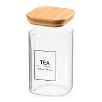 Pot de 1,2 L en borosilicate avec couvercle en bambou Tea