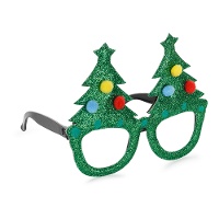 Lunettes de Noël classiques en forme d'arbre