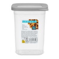 Pot de 1 L en plastique avec couvercle