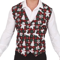 Gilet de Noël à carreaux