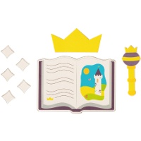 Décoration en sucre 2D pour gâteau conte de fées - 8 pièces