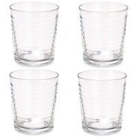 Verre de 360 ml à rayures - 4 unités