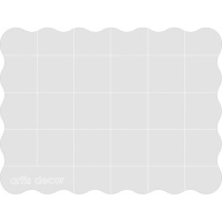 Base acrylique pour tampons ergonomique quadrillée de 12 x 9 x 0,8 cm - Artis decor
