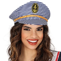 Casquette de capitaine à rayures