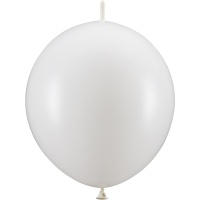 Ballons en latex blanc métallique de 28 cm - 20 unités