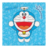 Serviettes de Doraemon de 16,5 x 16,5 cm - 20 unités