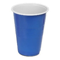 Gobelets en plastique bicolore de 450 ml - 10 unités
