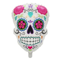Ballon Tête de Mort Mexicaine de 60 cm