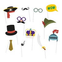 Kit pour photomaton de fête fantastique - 12 unités