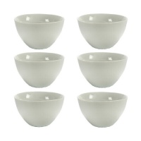 Bol en porcelaine ronde blanche de 0,6 L - 6 unités