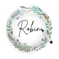 Ballon nature blanc personnalisable de 45 cm - Conver Party