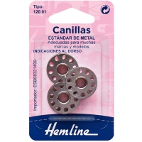 Canettes pour machine à coudre en métal standard - Hemline - 3 unités