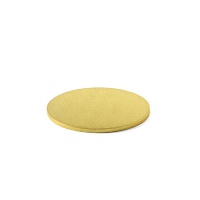 Socle pour gâteau de 20,4 x 20,4 x 1,2 cm doré