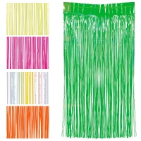 Rideau de 2 x 1 m en couleurs néon - 1 unité