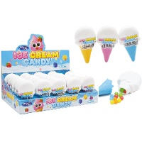 Bonbons en forme de glace garnis de billes colorées - 5 g · 30 unités