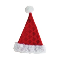 Bonnet de Père Noël imprimé de 52 cm