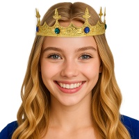 Couronne de roi médiévale en métal